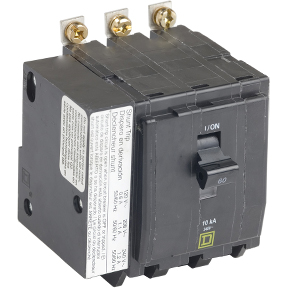 Schneider Electric Thermal Magnetic Circuit Breaker; 3-Pole; 60A; 240VAC; Lever; Box Lug Terminal; UL 489